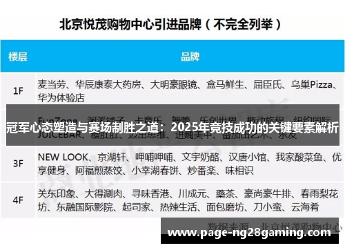 冠军心态塑造与赛场制胜之道：2025年竞技成功的关键要素解析