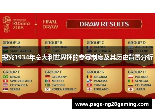 探究1934年意大利世界杯的参赛制度及其历史背景分析